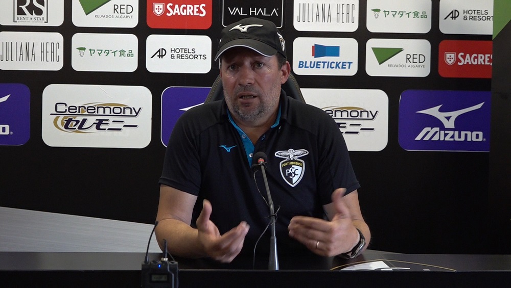 TREINADOR DO PORTIMONENSE FALOU EM EXCLUSIVO À PTV
