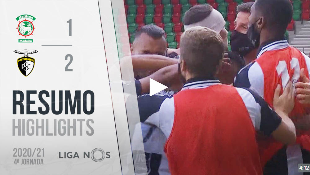 LIGA NOS (4ªJ): RESUMO MARÍTIMO 1-2 PORTIMONENSE