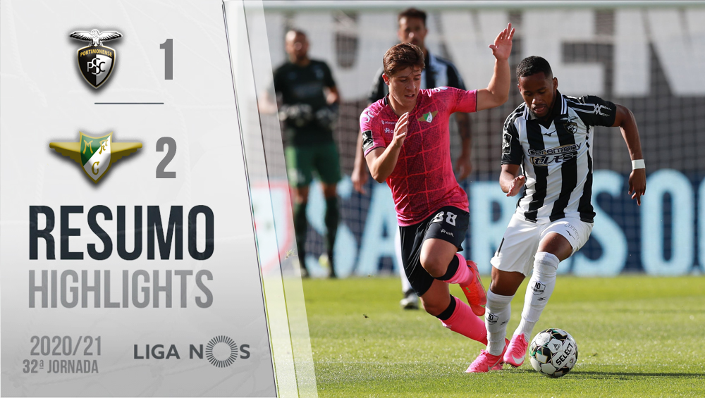 I LIGA (32ªJ): RESUMO PORTIMONENSE 1-2 MOREIRENSE FC
