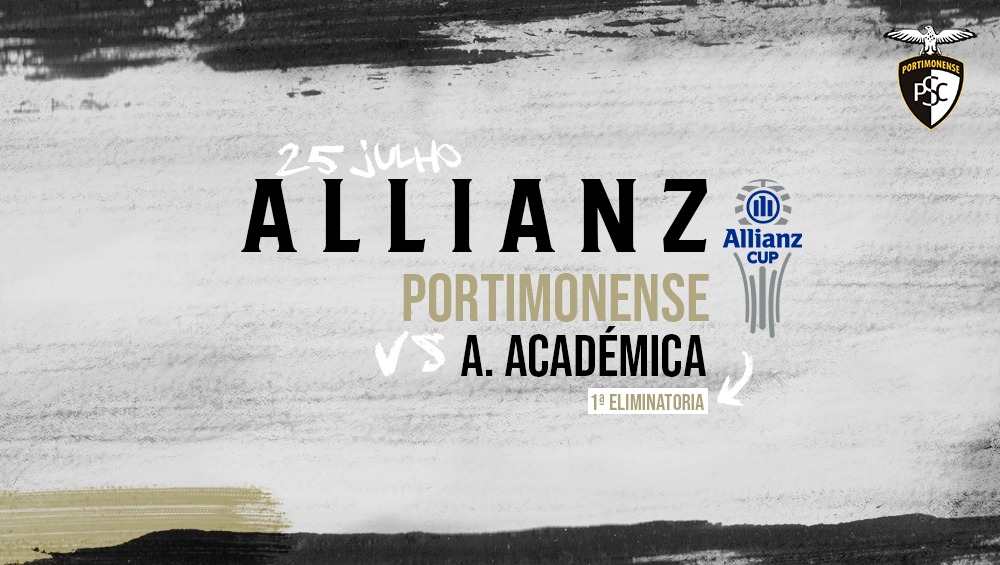 PORTIMONENSE RECEBE A ACADÉMICA DE COIMBRA PARA A TAÇA
