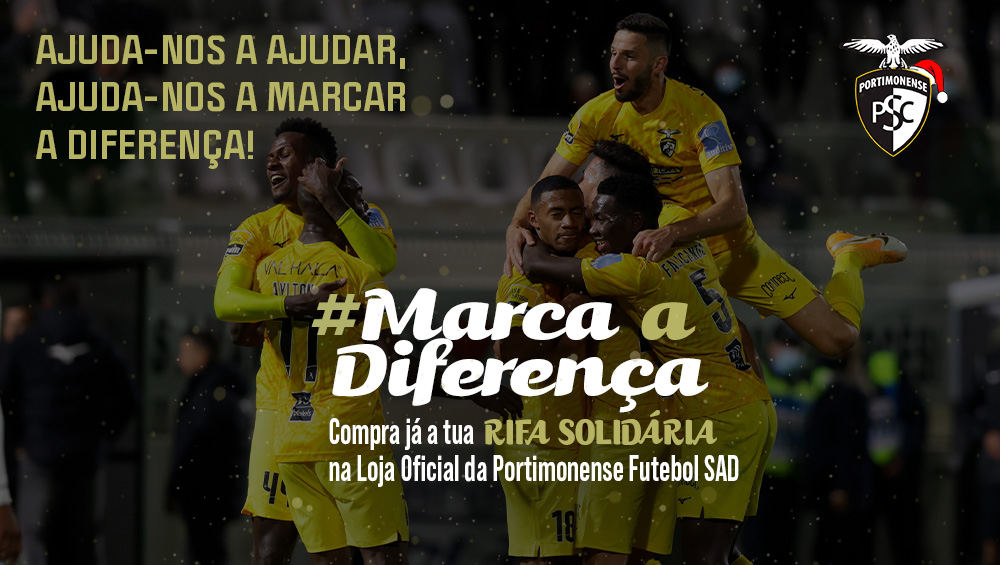 MARCA A DIFERENÇA COM A RIFA SOLIDÁRIA PORTIMONENSE FUTEBOL SAD