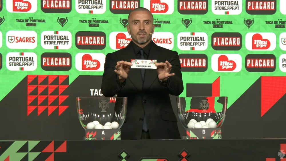 Já é conhecido o adversário da 4ª eliminatória da Taça de Portugal