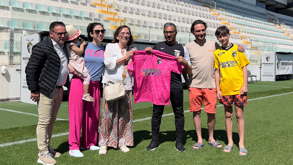 Família de Serge Cadorin visitou o Portimão Estádio