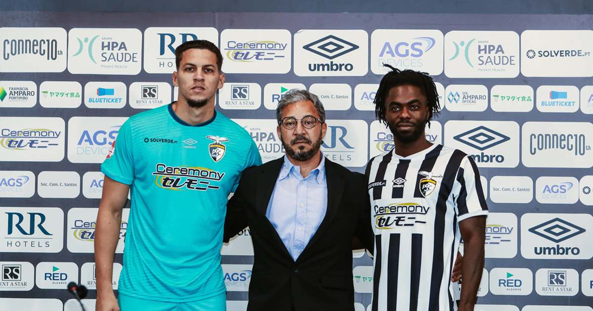 Maycon Cleiton e Benjamin Acquah são os novos reforços do Portimonense