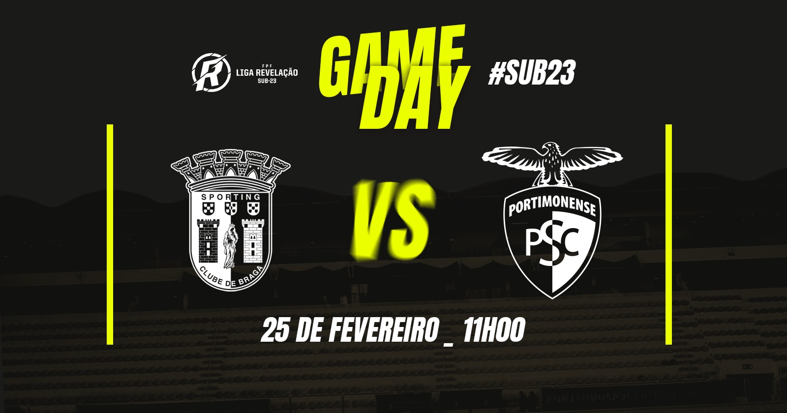 Sub-23 do Portimonense defrontam o SC Braga na Taça Revelação