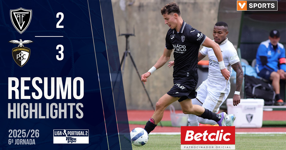 RESUMO | Académico 2 - 3 Portimonense |