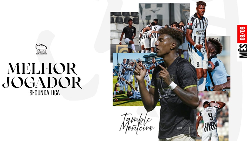 Tamble Monteiro eleito Melhor Jogador de agosto e setembro da Liga Portugal 2