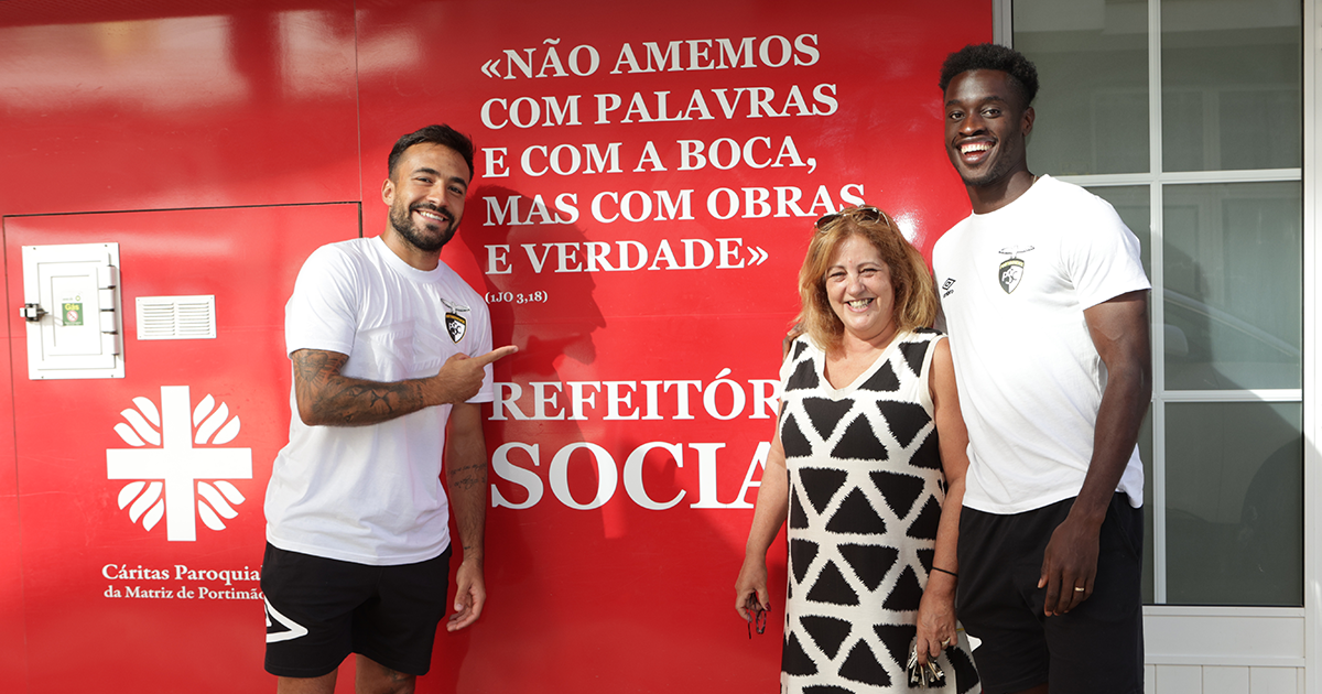 Portimonense assinala o Dia Mundial da Alimentação com ação solidária na Cáritas de Portimão