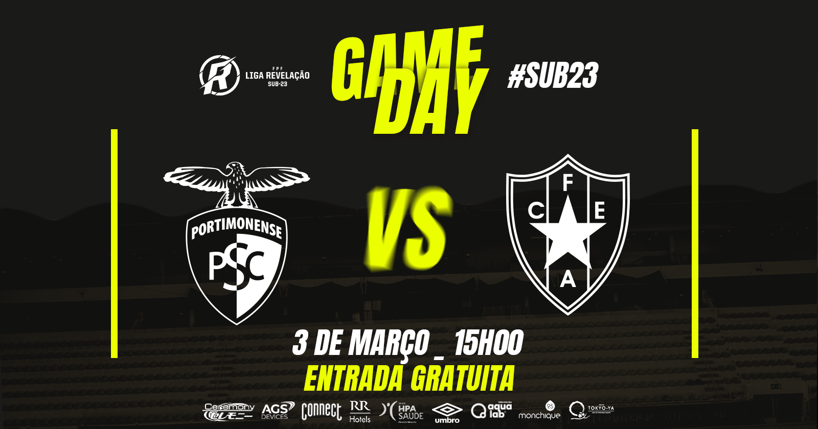 Sub-23: Portimonense recebe o Estrela da Amadora nos Dois Irmãos