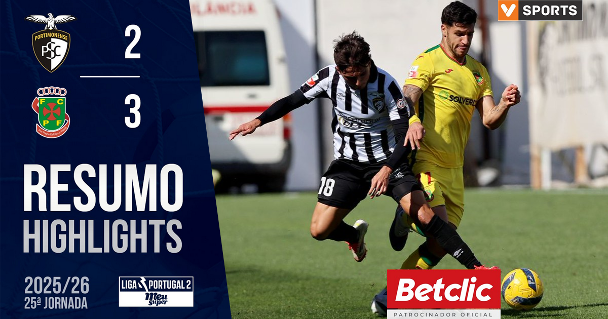 Resumo do jogo | Portimonense 2-3 Paços de Ferreira