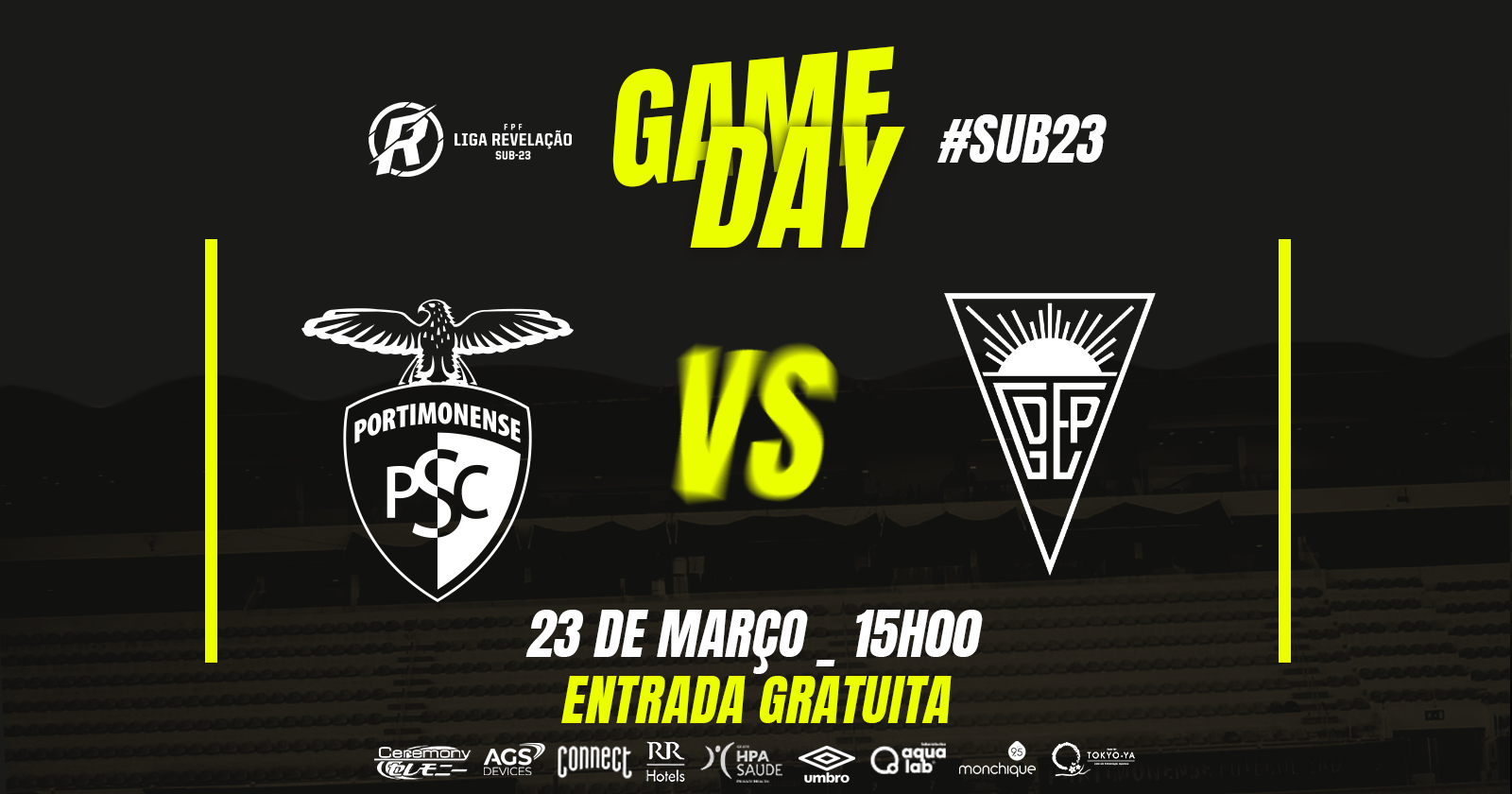 Sub-23: Portimonense recebe Estoril Praia nos Dois Irmãos