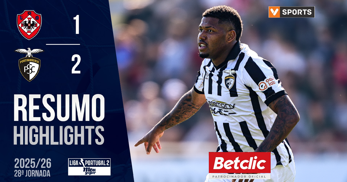 Resumo do jogo | UD Oliveirense 1 - 2 Portimonense