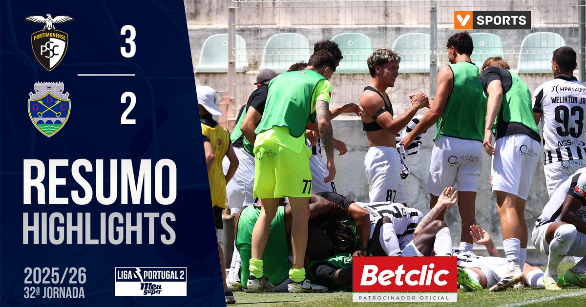 Resumo do jogo | Portimonense 3 - 2 Chaves