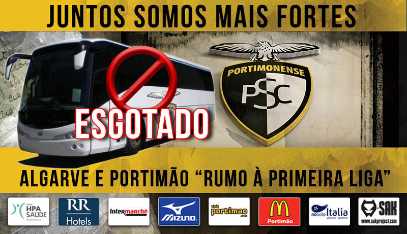 ESGOTADOS OS AUTOCARROS  PARA ACOMPANHAR A EQUIPA DO  PORTIMONENSE