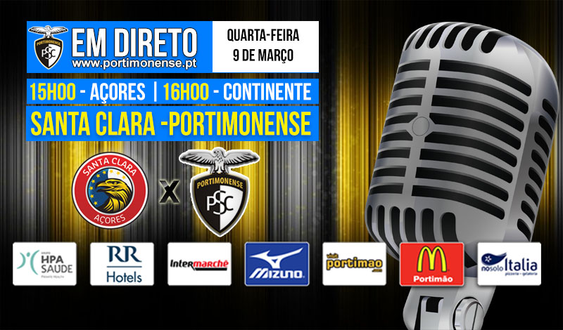 SANTA CLARA - PORTIMONENSE, EM DIRETO