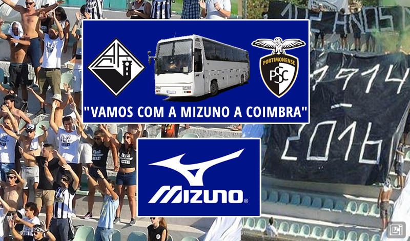 A SAD E A MIZUNO LEVAM-NO A COIMBRA PARA APOIAR O NOSSO PORTIMONENSE