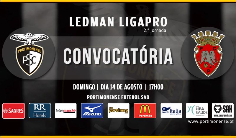 PORTIMONENSE - PENAFIEL: CONVOCATÓRIA