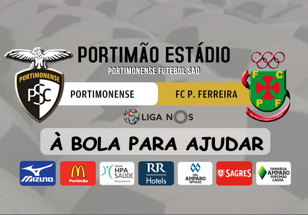JOGO SOLIDÁRIO COM O PAÇOS DE FERREIRA DOMINGO ÀS 18 HORAS