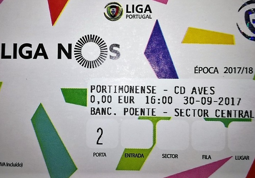 BLHETES À VENDA PARA JOGO COM O AVES