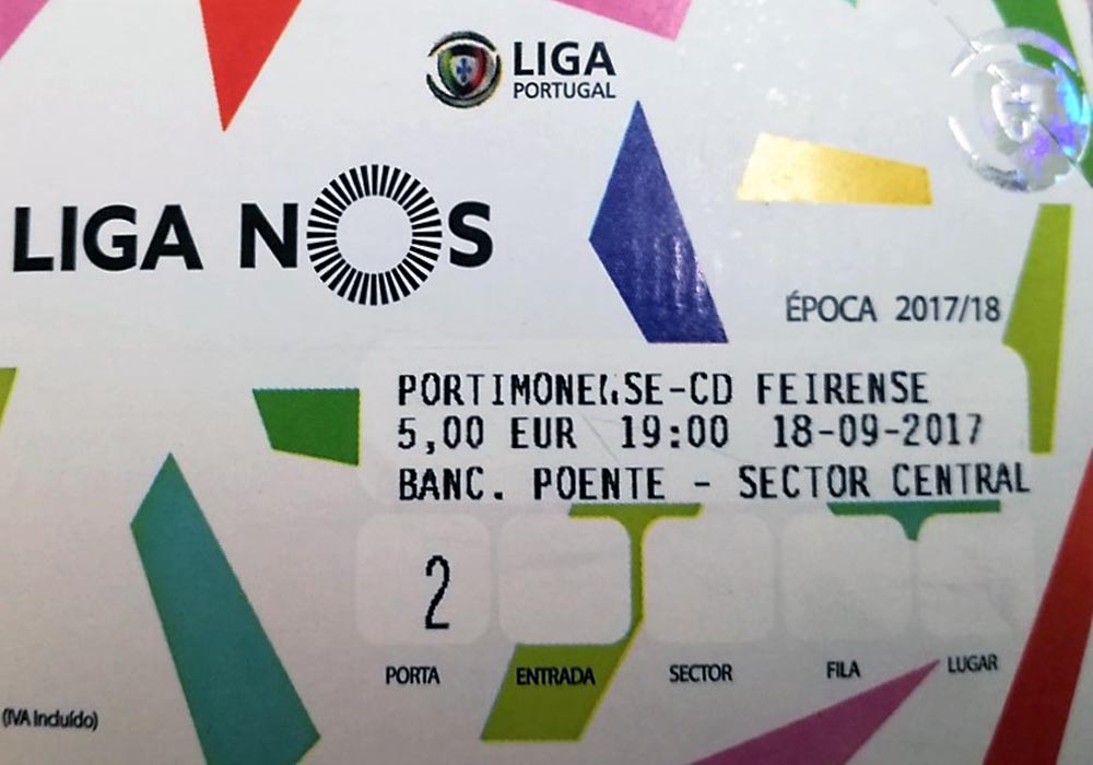 BILHETES À VENDA PARA O PORTIMONENSE - FEIRENSE