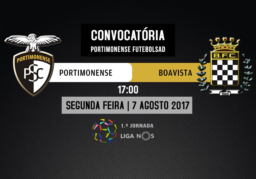 PORTIMONENSE - BOAVISTA: CONVOCATÓRIA