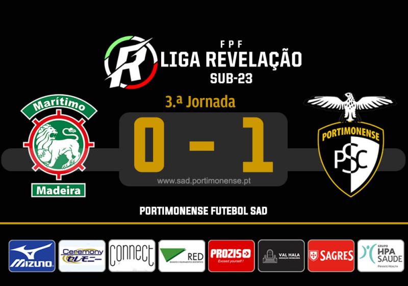 SUB23: MARITIMO 0 - PORTIMONENSE 1