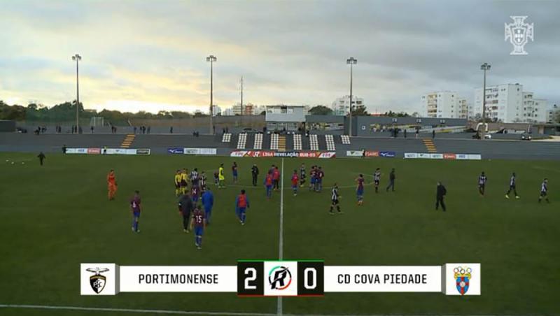SUB-23: PORTIMONENSE 2 - COVA DA PIEDADE 0