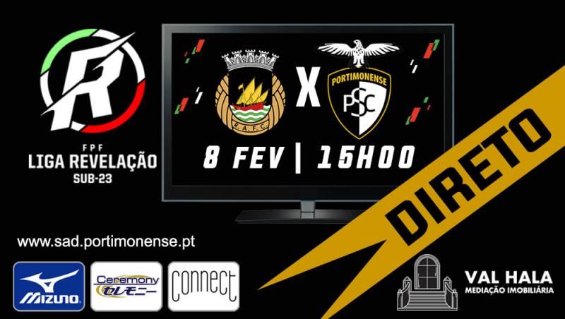 SUB-23 RIO AVE VS PORTIMONENSE EM DIRETO