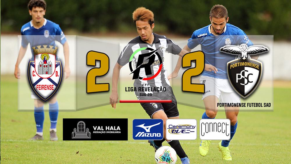 SUB 23 EMPATAM COM O FEIRENSE EM CASA EMPRESTADA