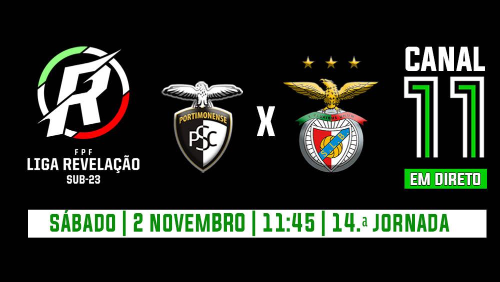 SUB 23 RECEBEM O BENFICA ESTE SÁBADO ÀS 11.45