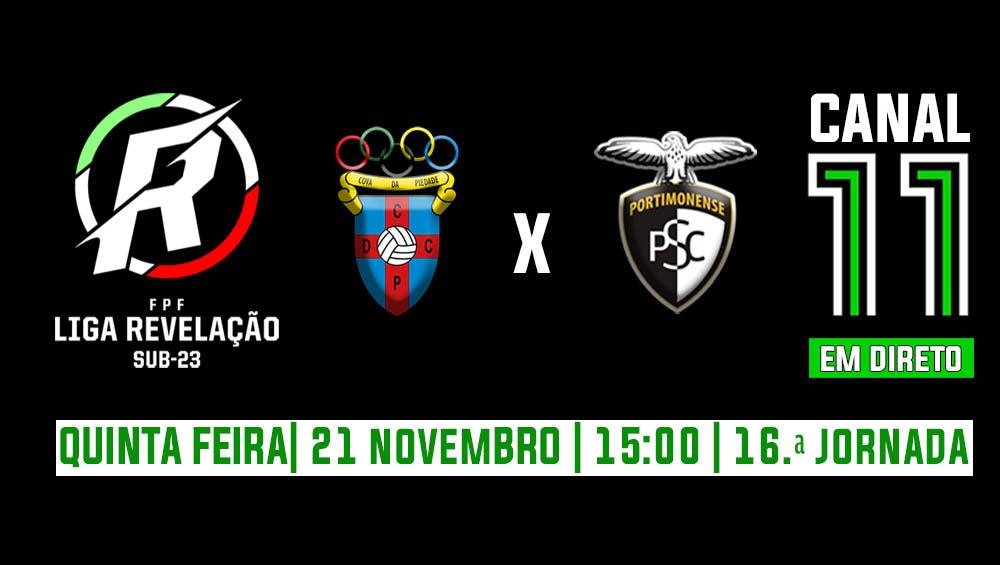 SUB 23 ESTA QUINTA FEIRA NA COVA DA PIEDADE