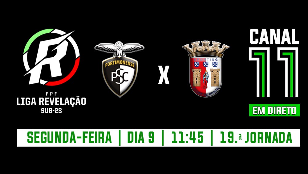 SPORTING DE BRAGA EM PORTIMÃO ESTA SEGUNDA FEIRA