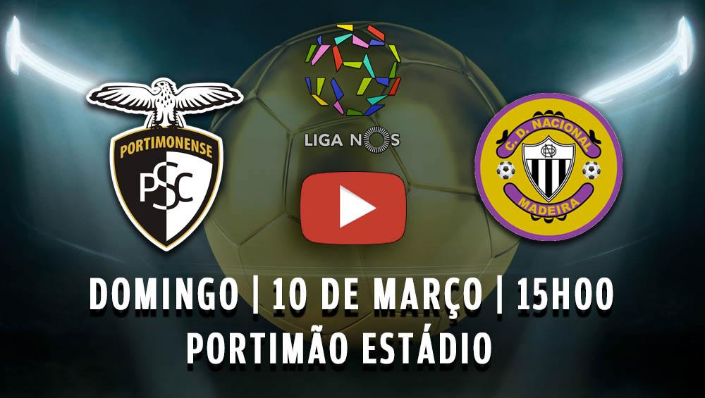 O PORTIMONENSE RECEBE O NACIONAL ESTE DOMINGO 