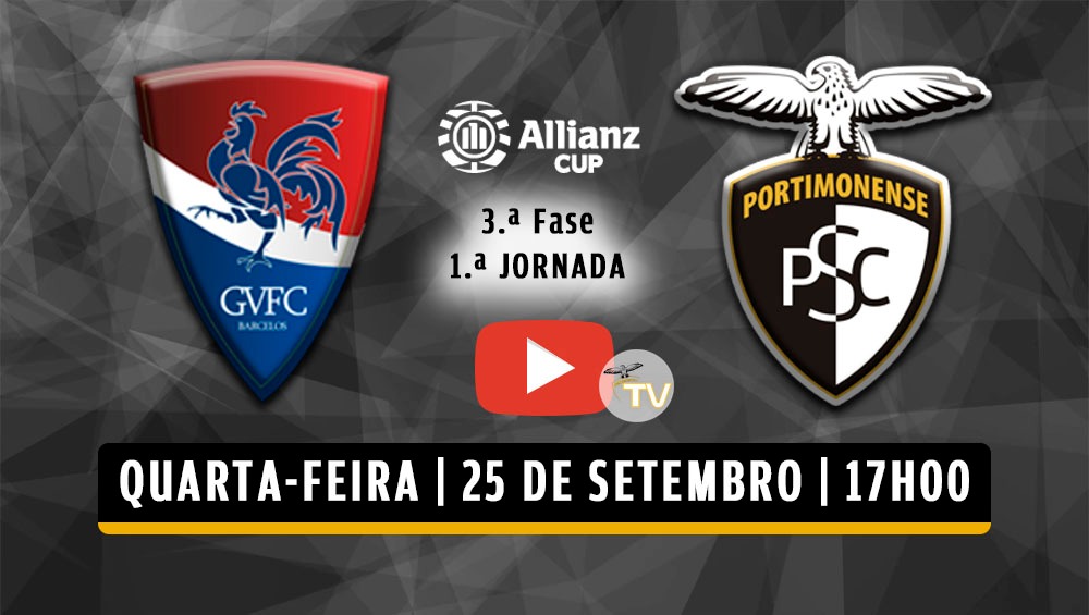 PORTIMONENSE EM BARCELOS ESTA QUARTA FEIRA