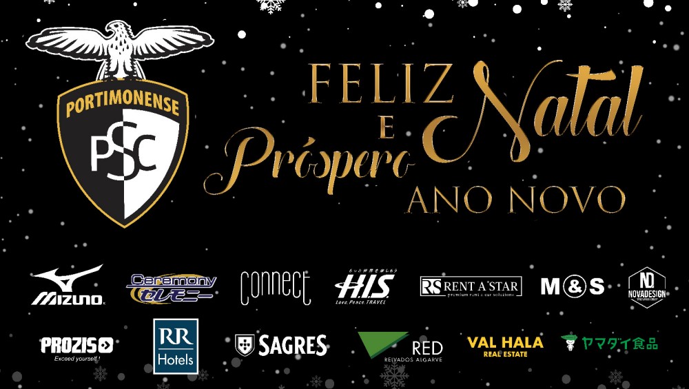 A PORTIMONENSE FUTEBOL SAD DESEJA FELIZ NATAL E PRÓSPERO ANO NOVO 