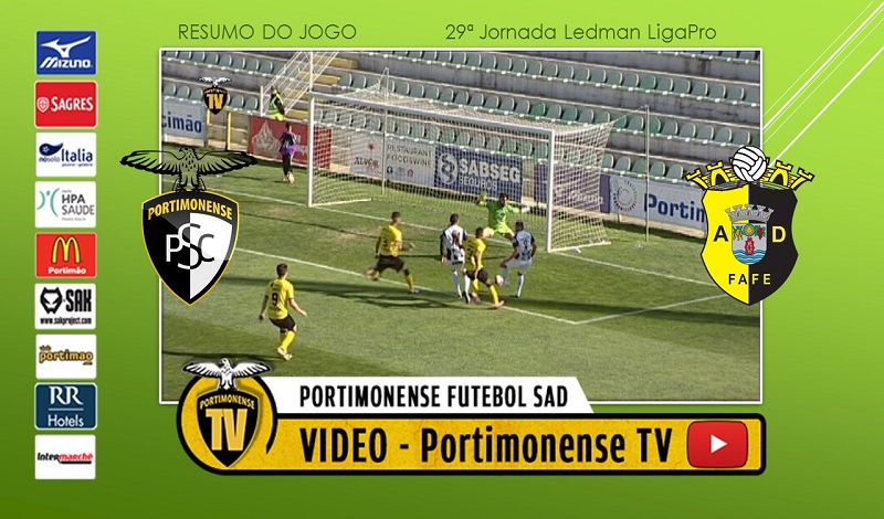 PORTIMONENSE 1 - ASSOCIAÇÃO DESPORTIVA DE FAFE 0: RESUMO DO JOGO 